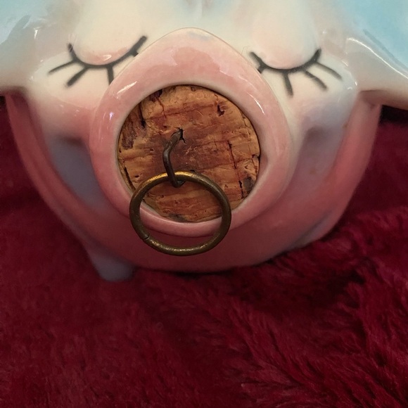 Hull 1957 Pink and Blue Corky Piggy Bank - Picture 4 of 6